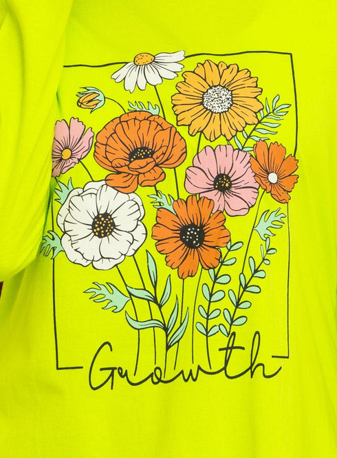 Lime Punch Printed Long - Sleeve Design 16 - Khotwh